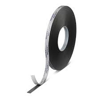 Tesa 07074-00009-22, 7074 Black Foam Tape, 1mm Thick