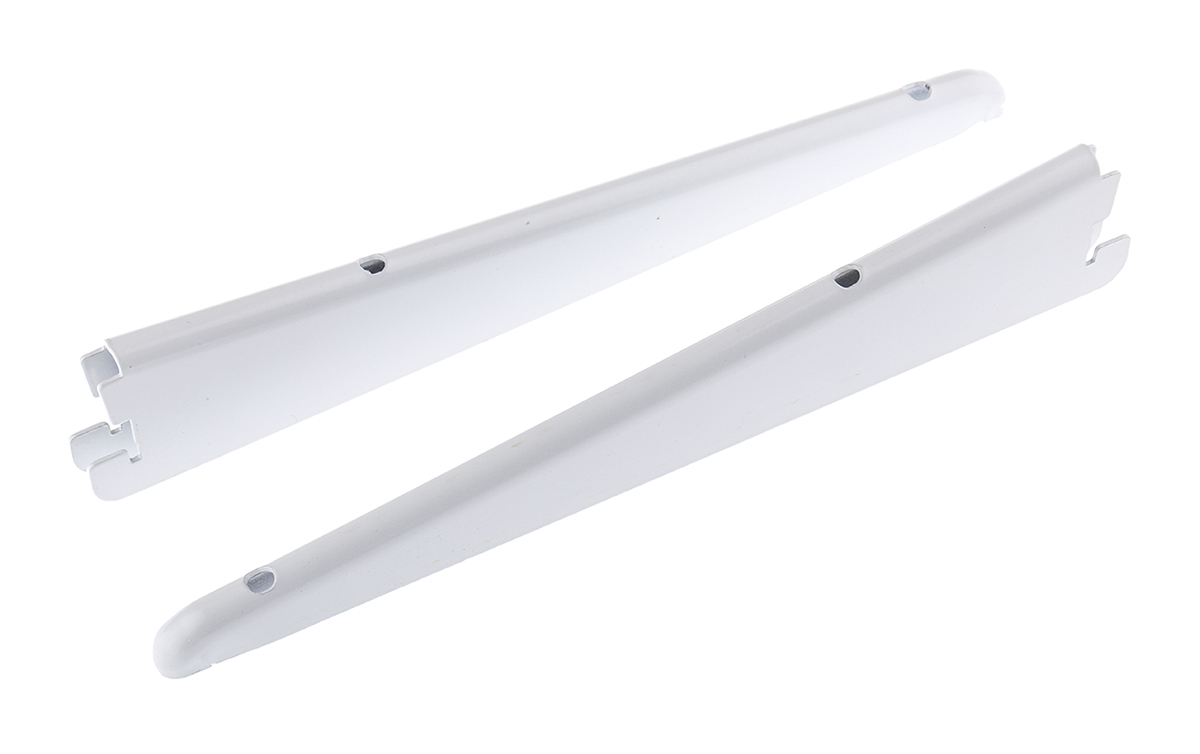 RS PRO Steel White Modular Shelving Wall Mount Bracket