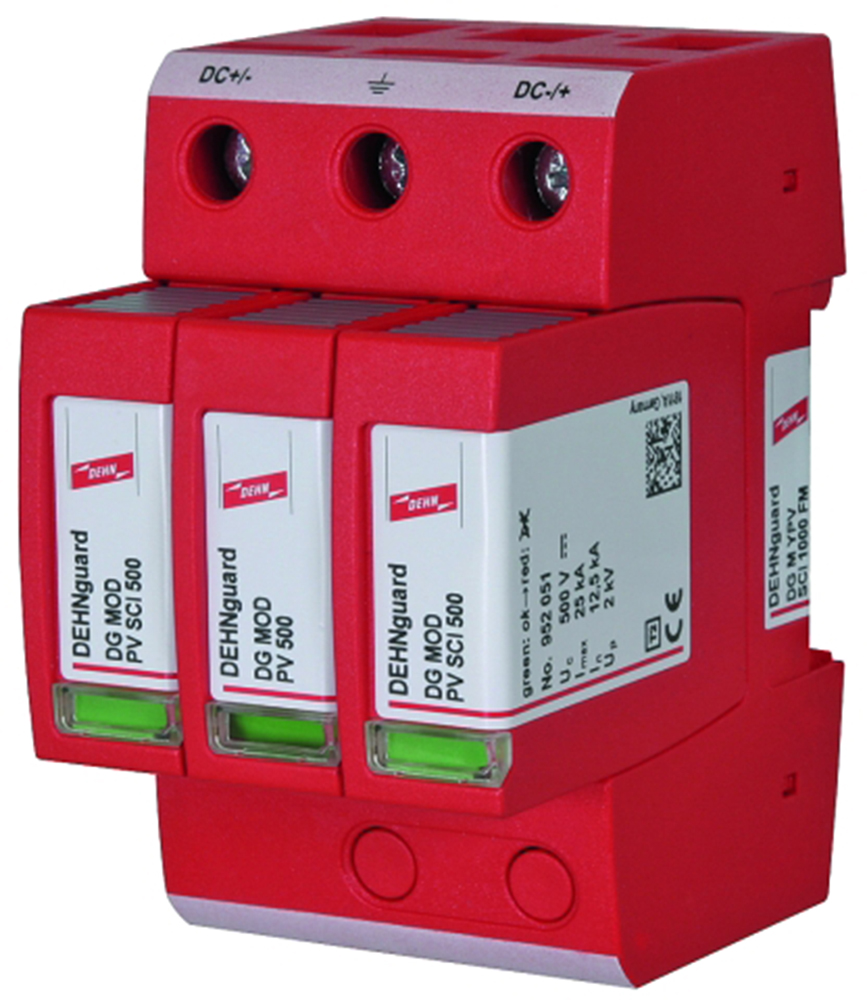 Dehn, DG Modular Surge Protector 1000 V Maximum Voltage Rating 25kA Maximum Surge Current Type 2 Arrester