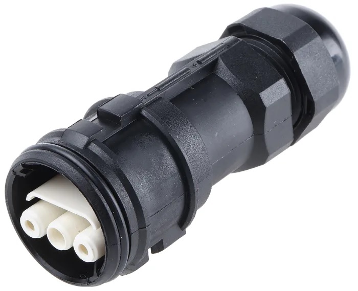 ABB 3 Pole IP68 Rating Cable Mount Female Mains Inline Connector Rated At 16A