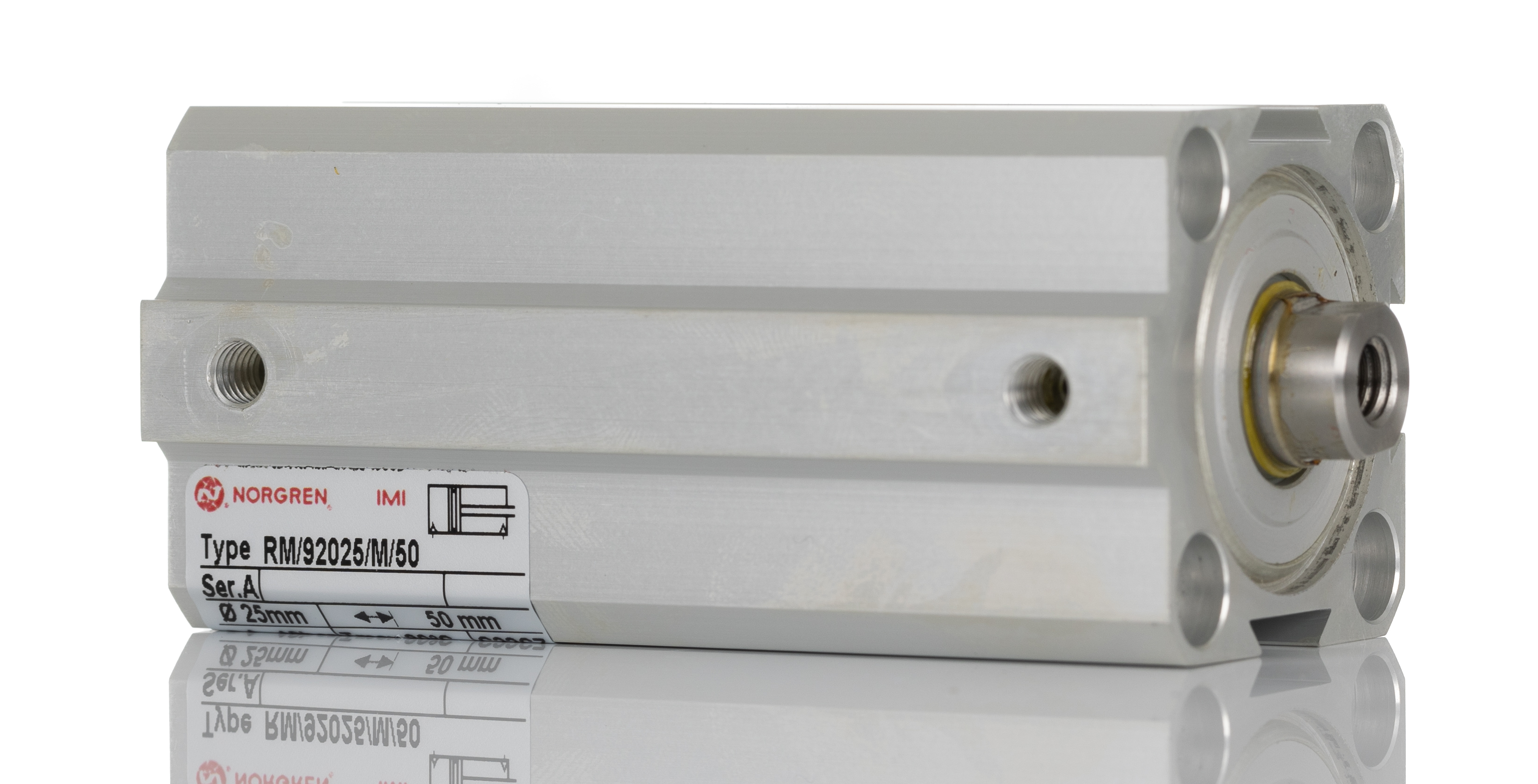 Norgren Pneumatic Cylinder - 25 mm Bore, 50 mm RM/92025/M Series, Double Acting Acting