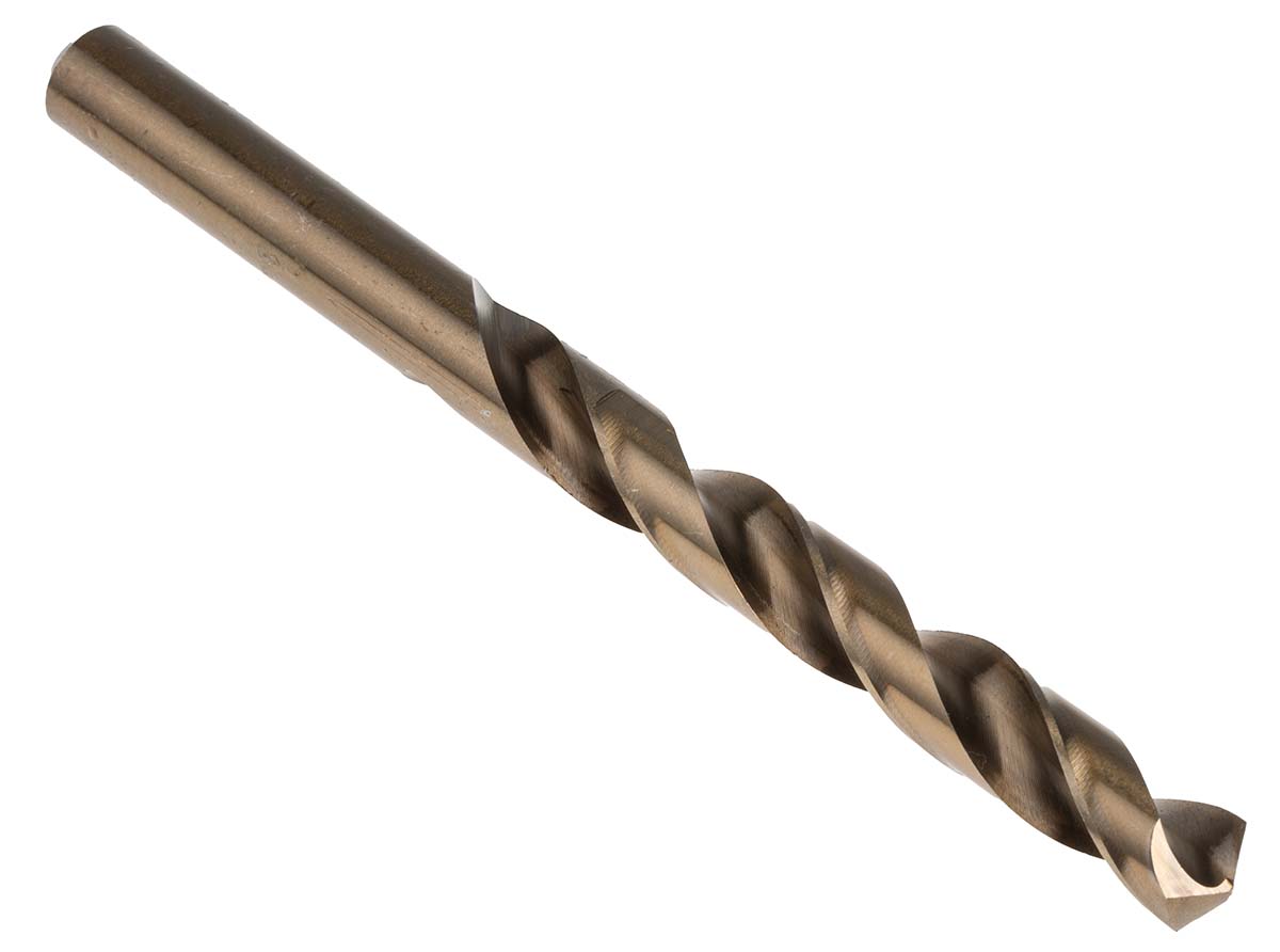 RS PRO HSCo Twist Drill Bit, 10.5mm Diameter, 133mm Overall
