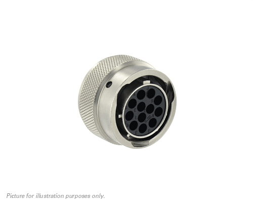 Souriau Sunbank by Eaton, UTO 12 Way Cable Mount MIL Spec Circular Connector Plug, Socket Contacts,Shell Size 14