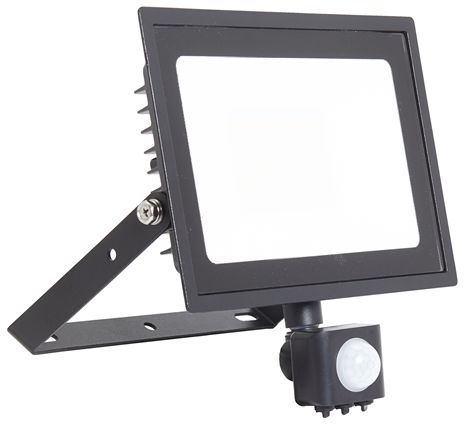 Ansell Lighting AEDELED, Security Floodlight, 50 W, 4400 lm, IP44 PIR, 220/240 V