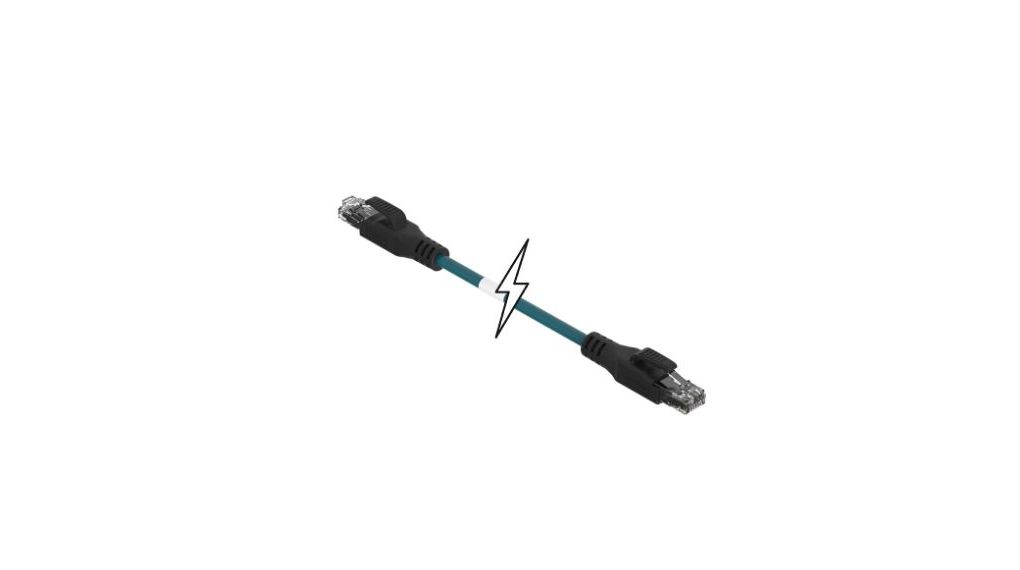 MolexBrad Micro-Change, 5m Cat5e, Green RJ45 to Male RJ45 Male, Shielded Shielded, Terminated TPU Sheath