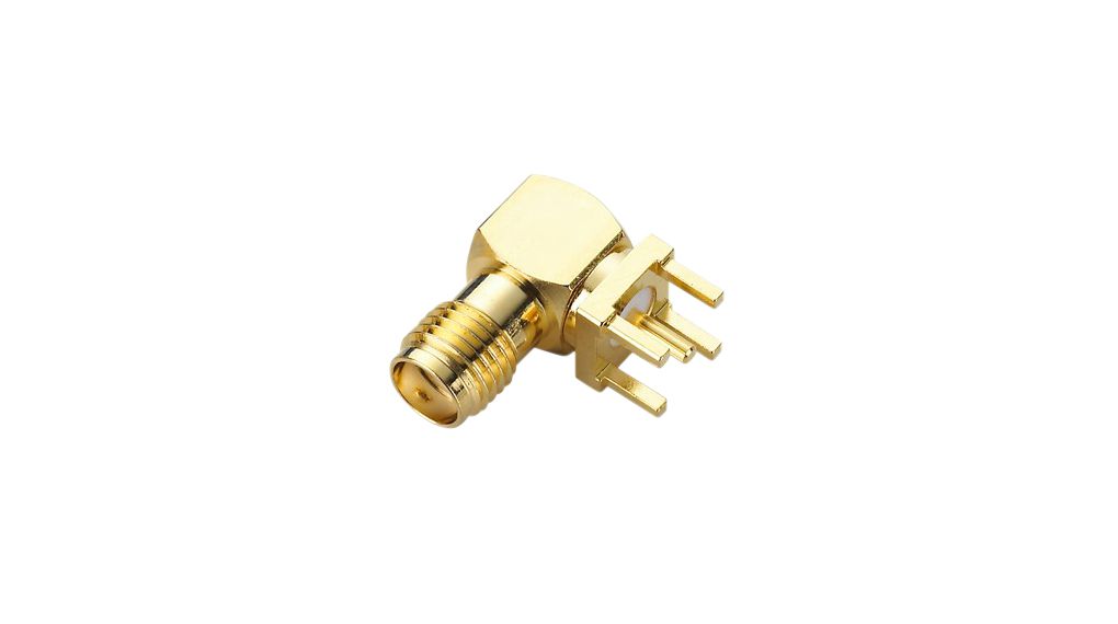 Taoglas PCB Series Socket Surface Mount SMA Connector, 50Ω, Solder Termination, Right Angle Body