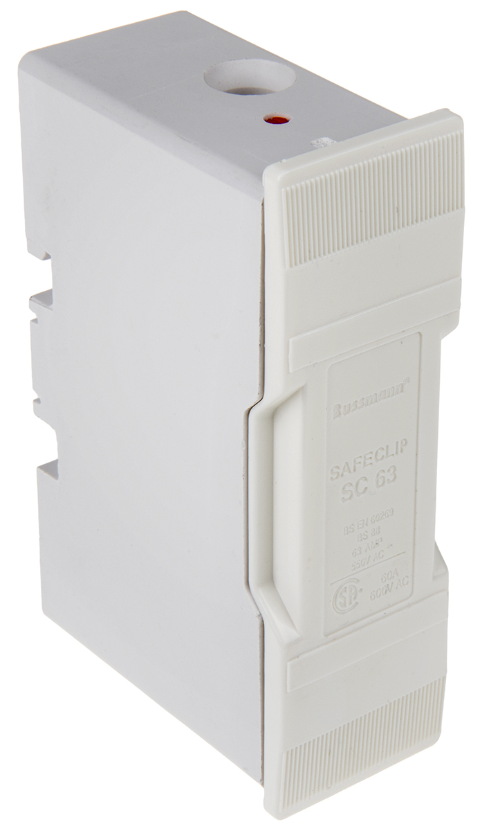 Eaton 20A Rail Mount Fuse Holder for E1 Fuse, 1P, 550V ac