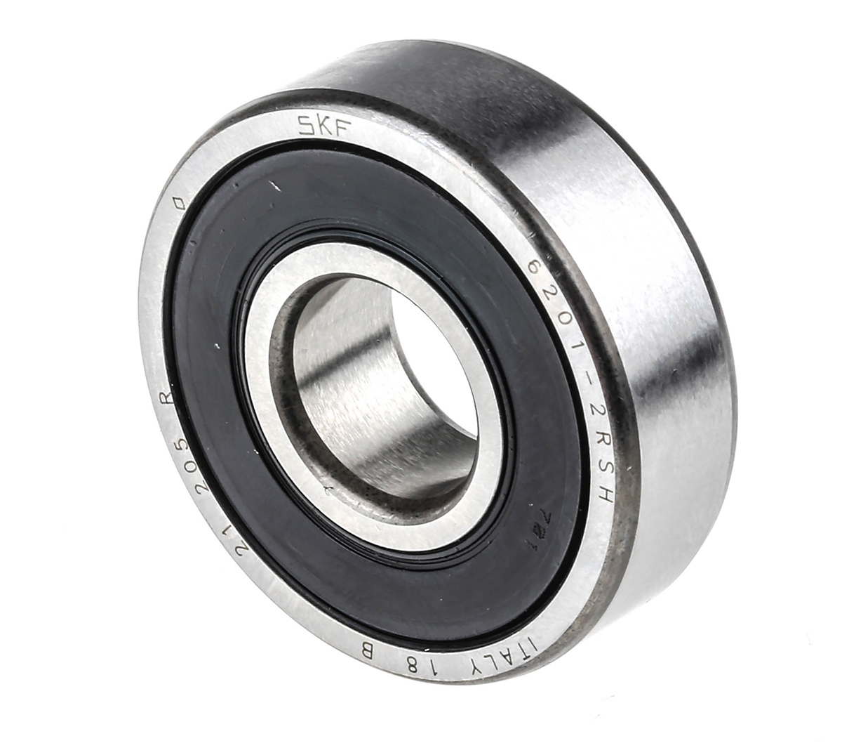 SKF 6201-2RSH 1 Row Ball Bearing - 12 mm ID, 32 mm OD