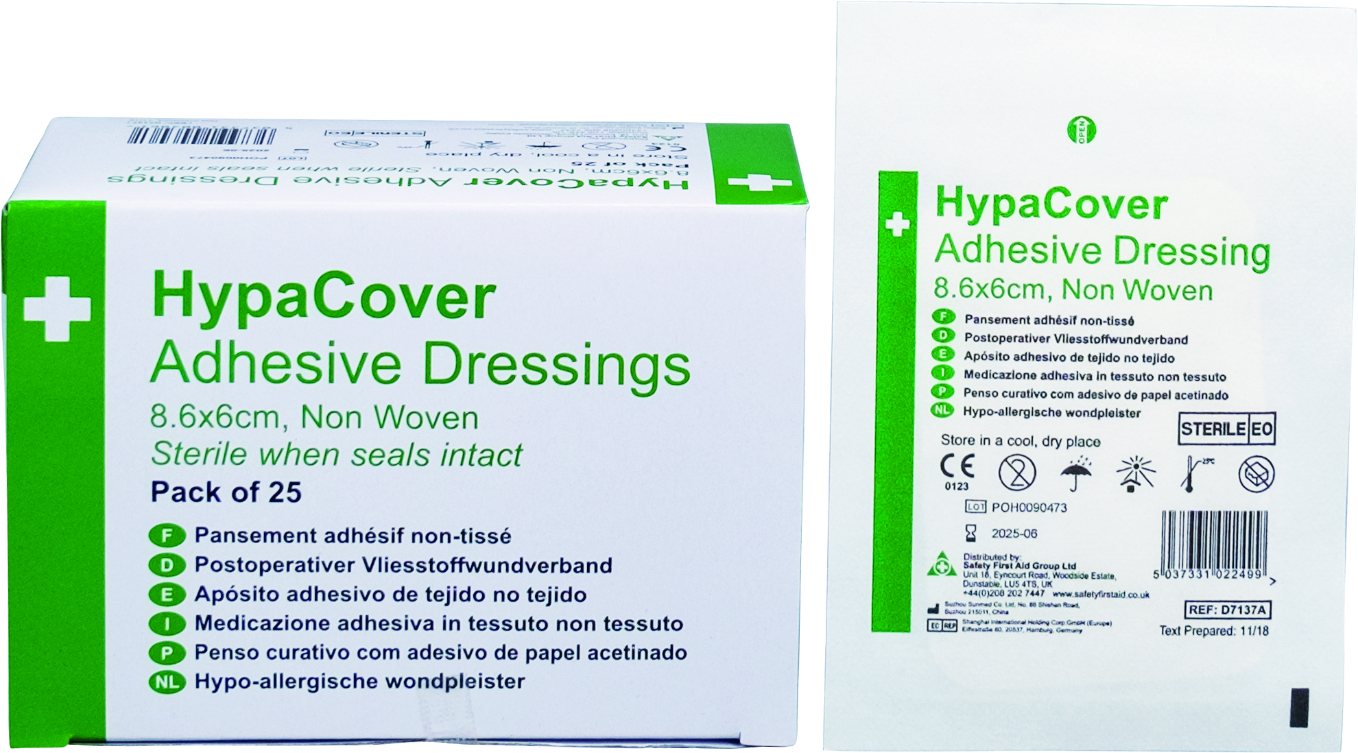 RS PRO Wound Dressing Adhesive dressing, 25 Per Package