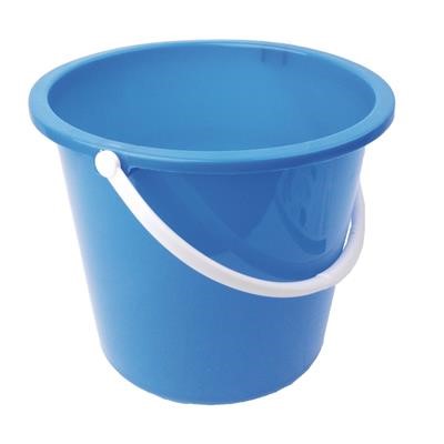 10L Plastic Blue Bucket With Handle
