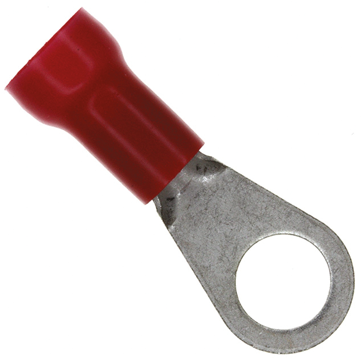 TE Connectivity, PLASTI-GRIP Insulated Ring Terminal, M10 (3/8) Stud Size, 6.6mm² to 10.5mm² Wire Size, Red