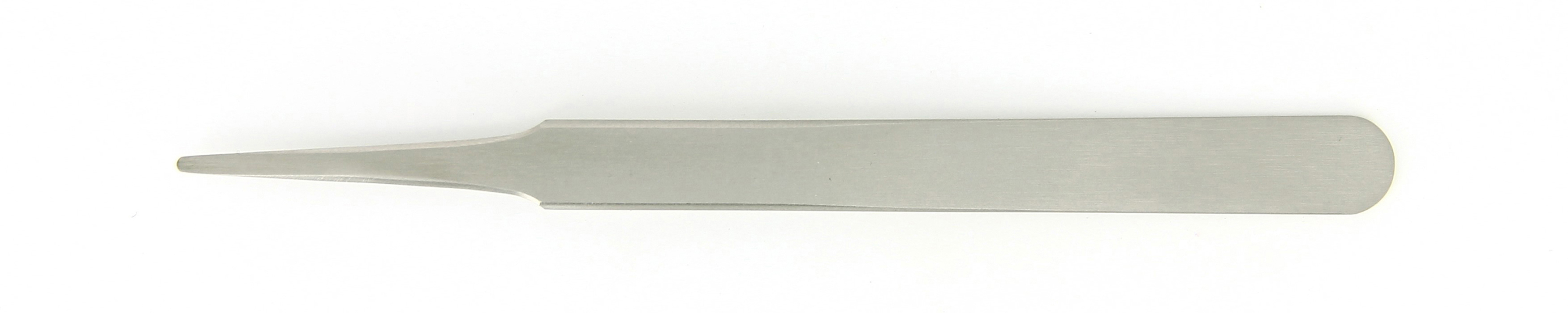 ideal-tek 120 mm, Stainless Steel, Flat; Rounded, Tweezers
