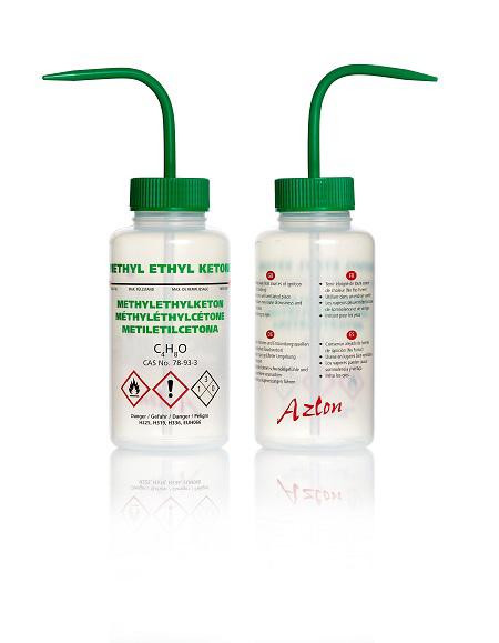 RS PRO 500ml LDPE Wide Neck Wash Bottle