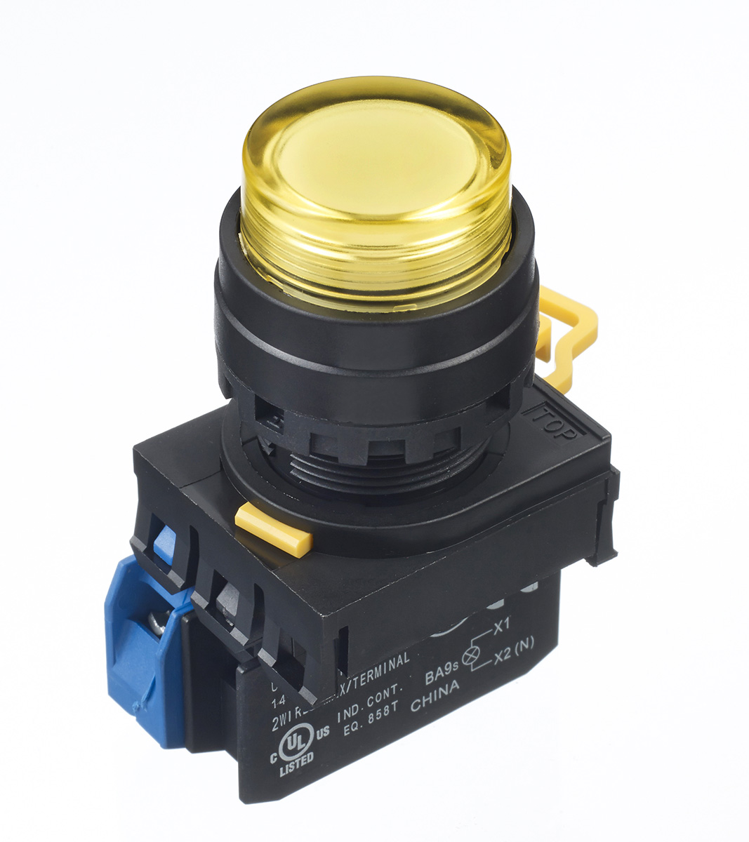 Idec YW Series Illuminated Push Button Complete Unit, Panel Mount, 22mm Cutout, SPST, IP65