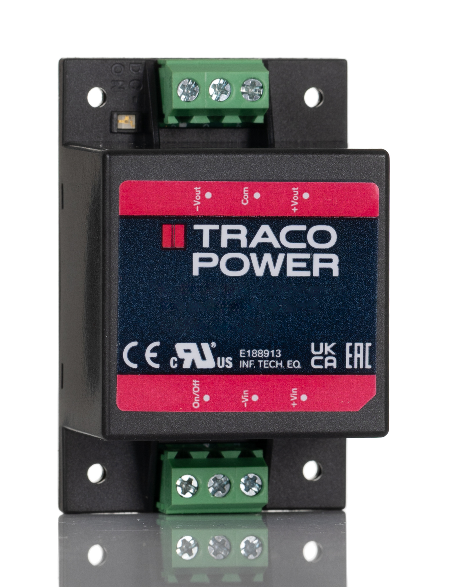 TRACOPOWER TMDC 06 DC-DC Converter, 5.1V dc/ 1.2A Output, 9 → 36 V dc Input, 6W, Chassis Mount, +80°C Max Temp