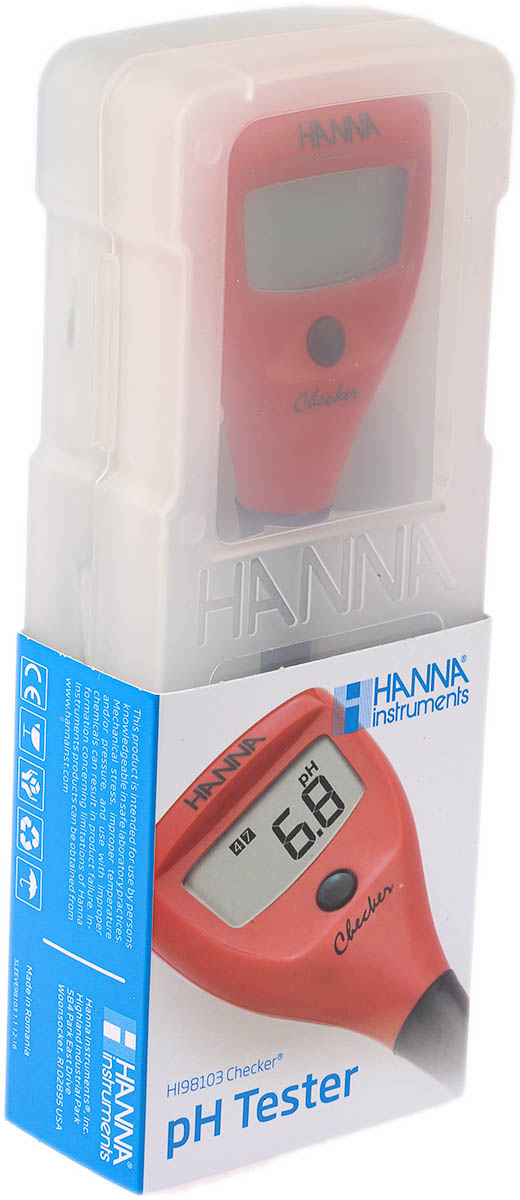 Hanna Instruments CHECKER1 pH Meter, ±0.2pH Accuracy, 0.1pH Resolution, 14pH Max
