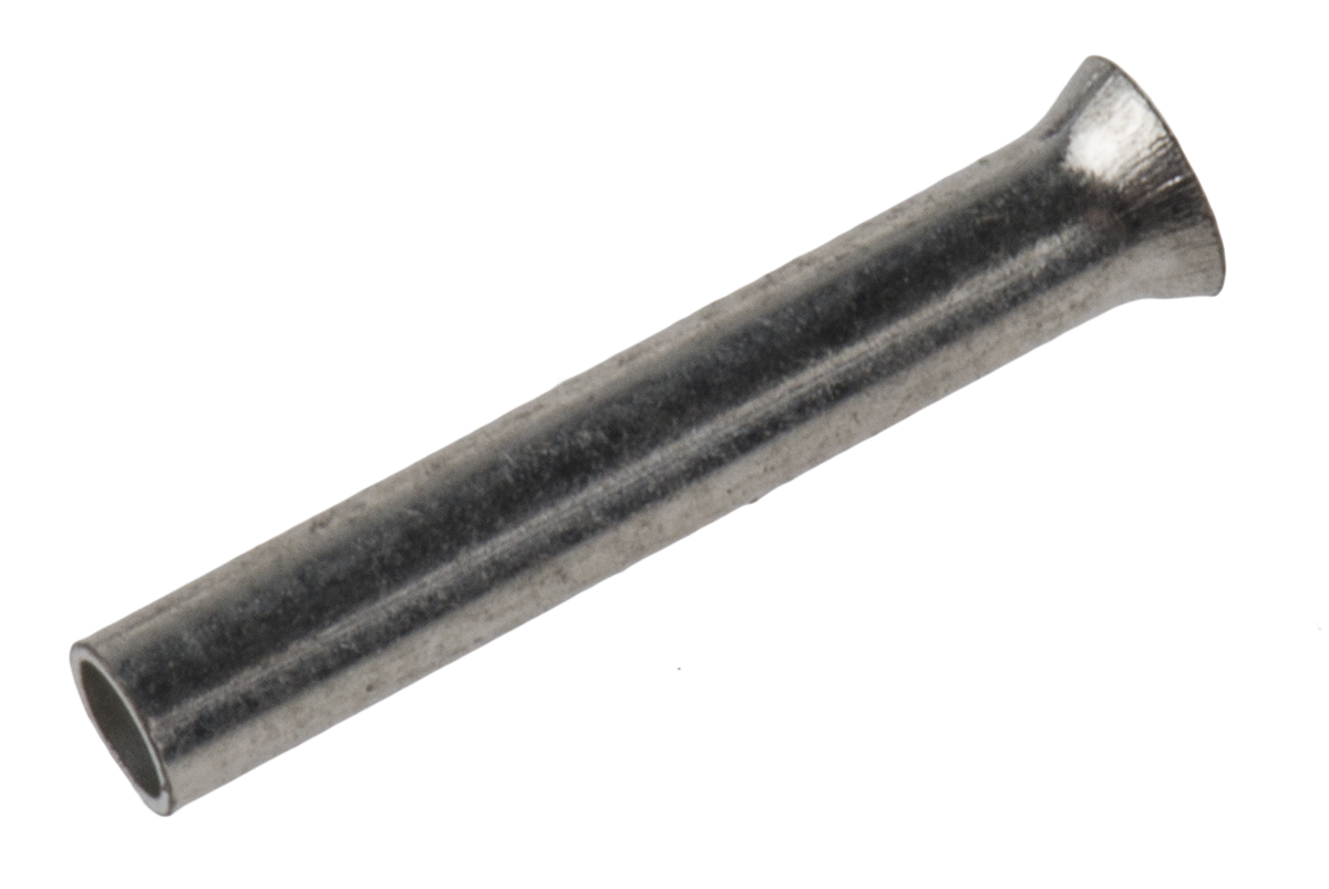 JST, WE Crimp Bootlace Ferrule, 10mm Pin Length, 1.2mm Pin Diameter, 0.75mm² Wire Size