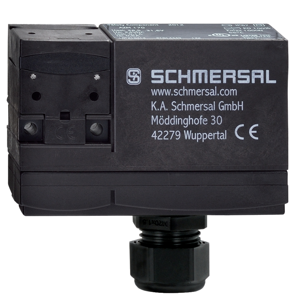 Schmersal AZM 170 Series Solenoid Interlock Switch, Power to Unlock, 24V ac/dc, 2NC