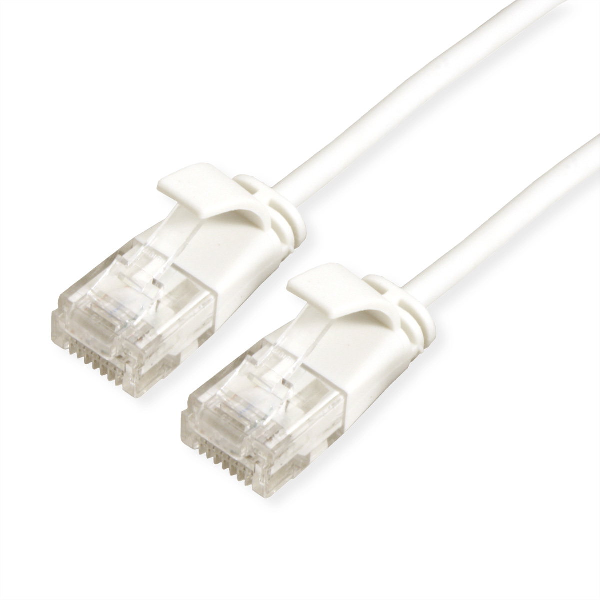 Roline, 150mm Cat6a, White RJ45 to Male RJ45 Male, UTP Unshielded, Terminated LSZH Sheath