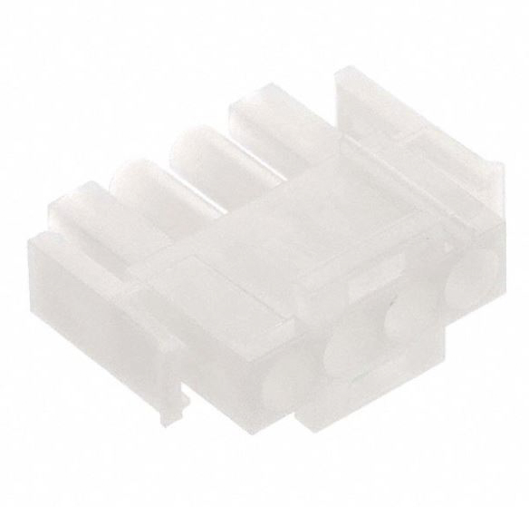 TE Connectivity, Universal MATE-N-LOK Male Connector Housing, 6.35mm Pitch, 4 Way, 1 Row