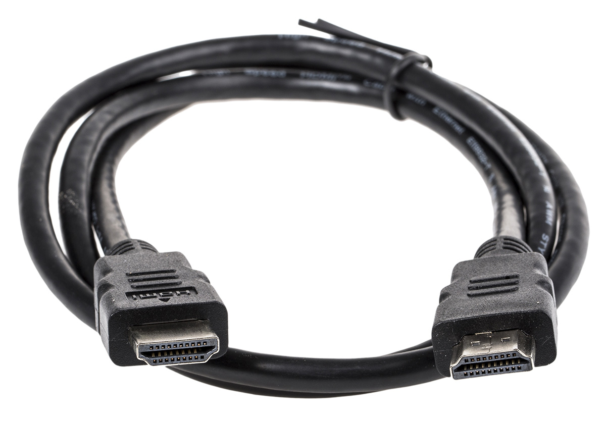 Roline High Speed, 1m Male HDMI Ethernet to Male HDMI Ethernet
