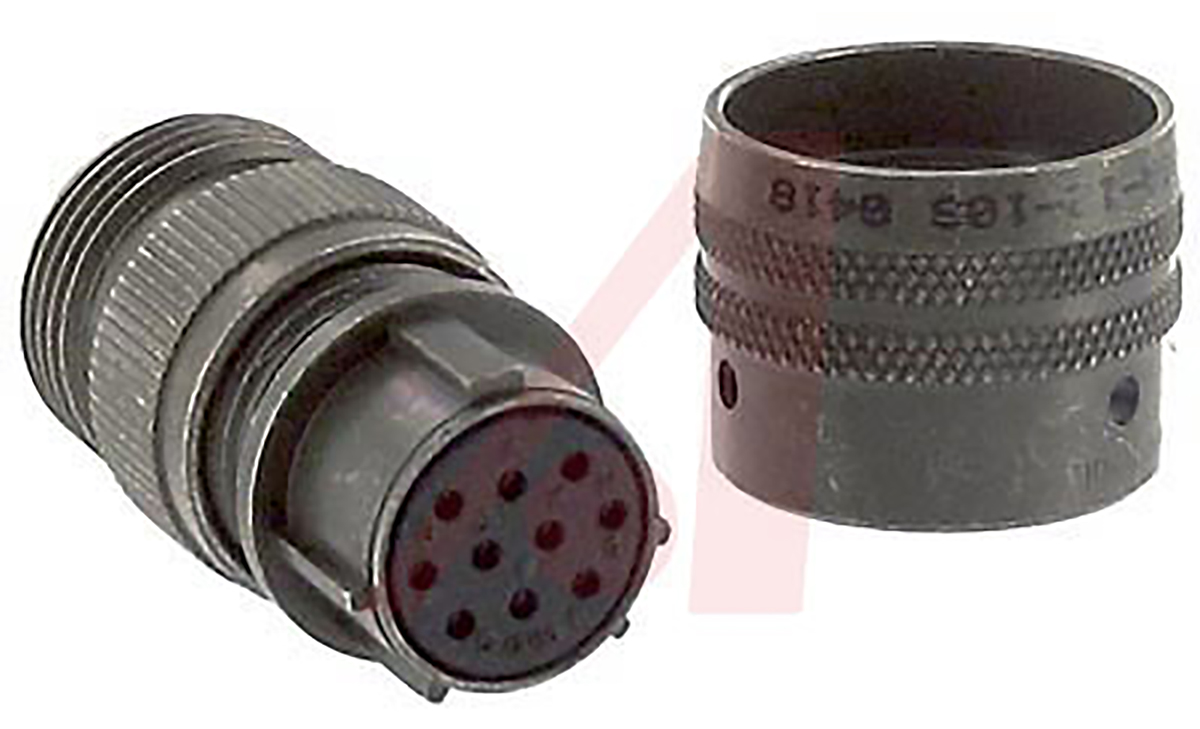 Amphenol Socapex, PT, Copper Alloy 10 Way Cable Mount MIL Spec Circular Connector PlugGreen, Socket Contacts,Shell Size