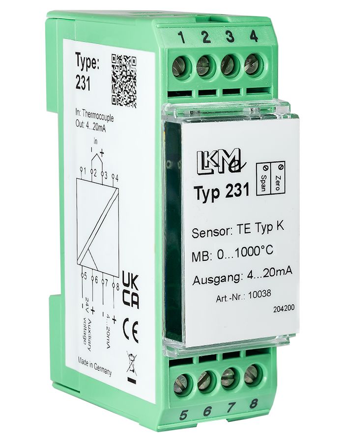 LKMelectronic LKM Temperature Transmitter Type K Input