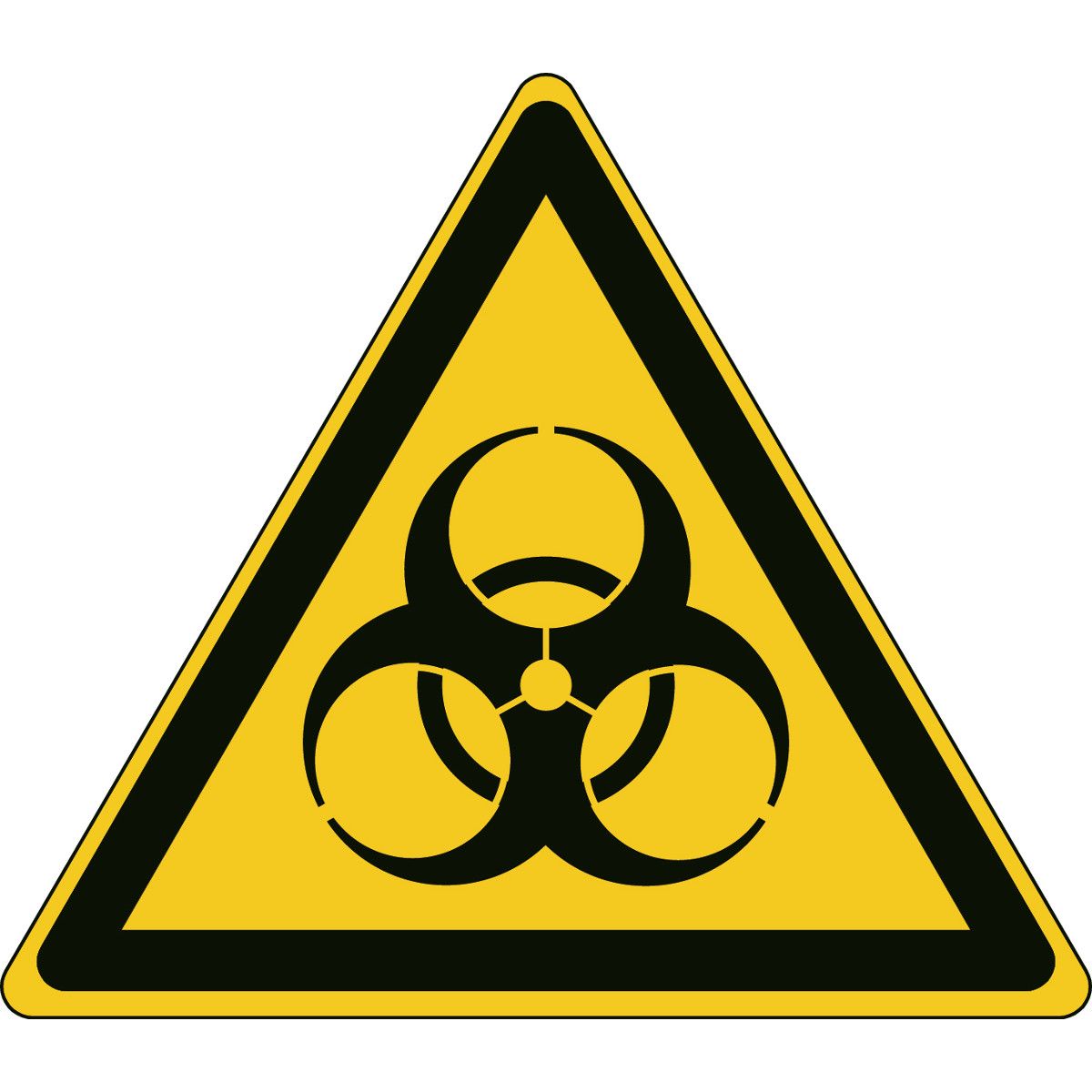 Brady Self-Adhesive Biological Hazard Hazard Warning Sign