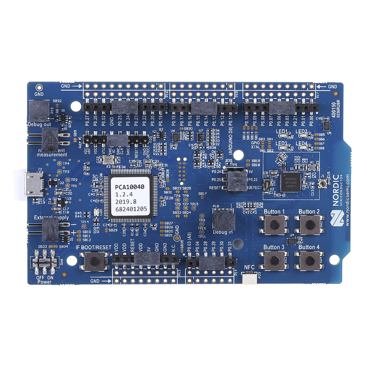 Nordic Semiconductor nRF52810, nRF52832 Bluetooth Development Kit for nRF52832 & nRF52810 SoC 2.4GHz nRF52-DK