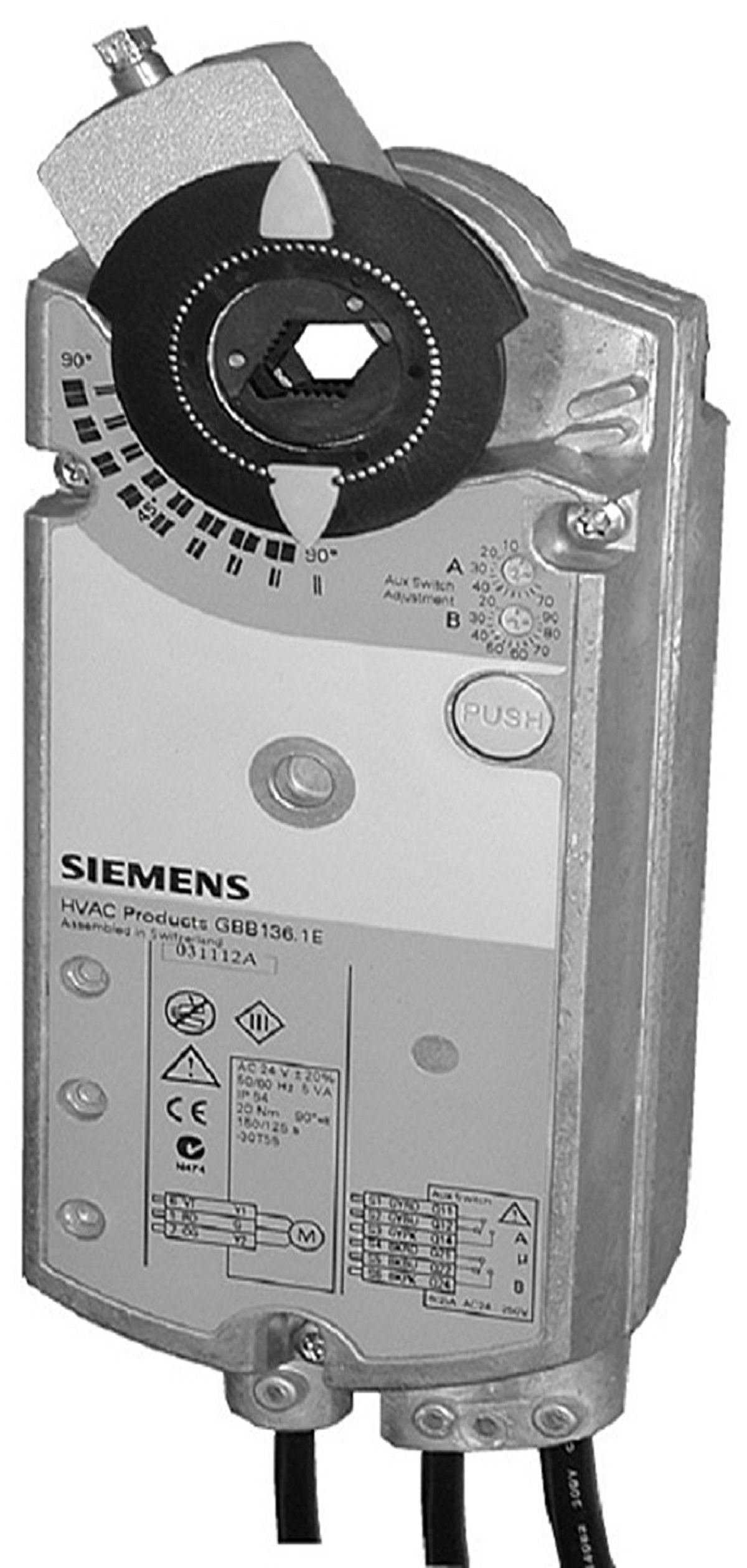 Siemens Modulating Damper Actuator, 35Nm, 24