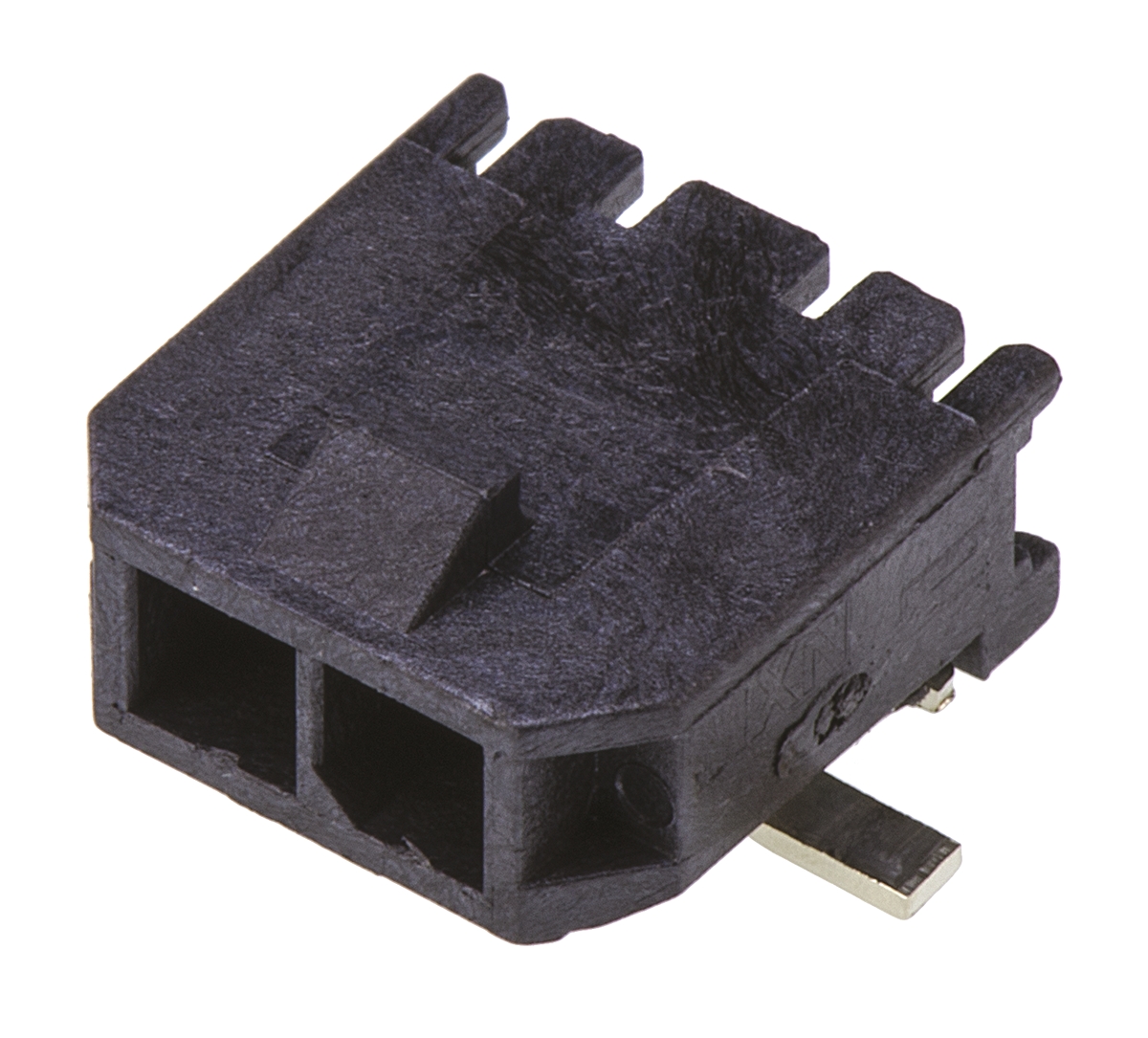Molex Micro-Fit 3.0 Series Right Angle Surface PCB Header, 2 Contact(s), 3 mm Pitch, 1 Row, Shrouded