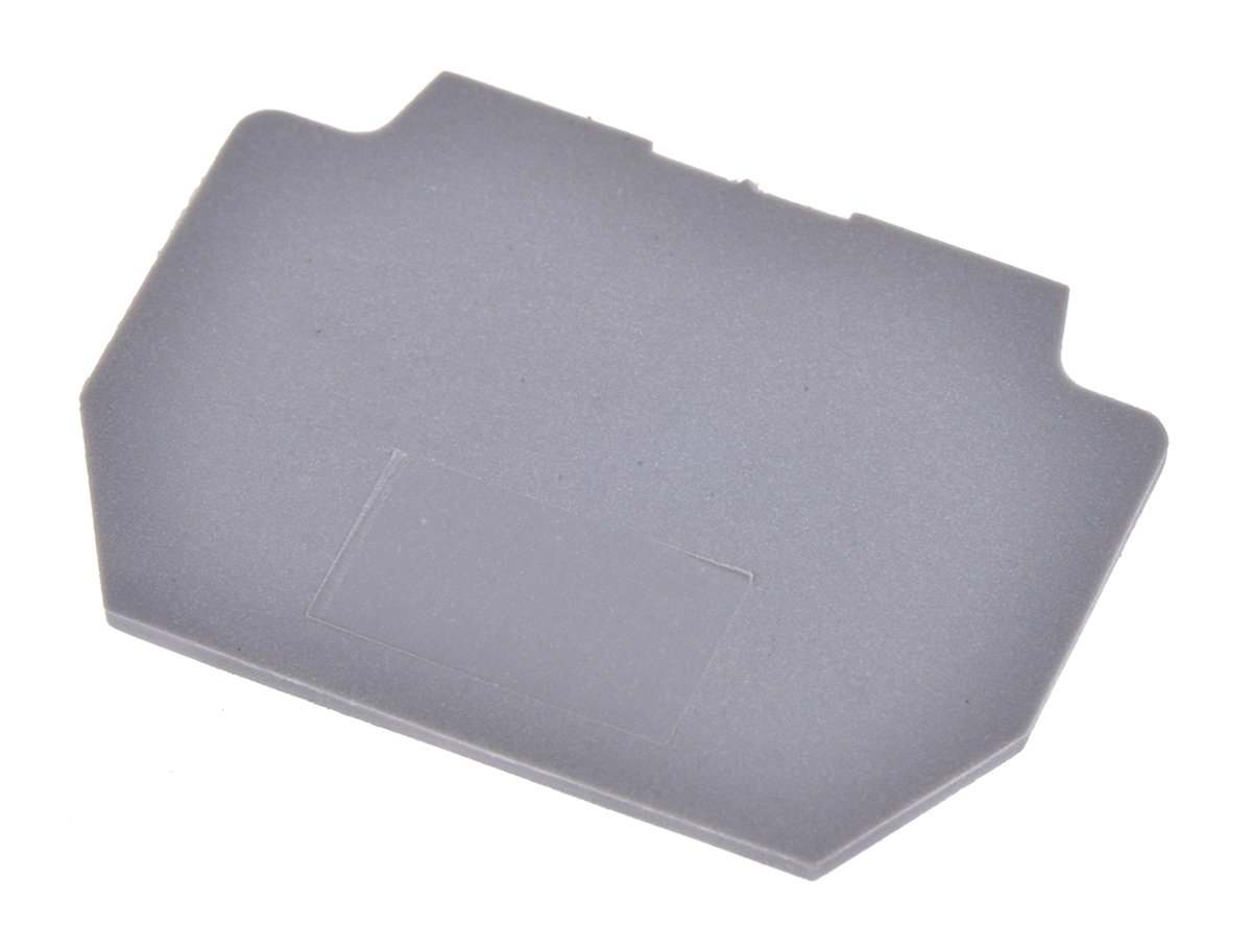 Entrelec FEDR Series End Cover for Use with DIN Rail Terminal Blocks