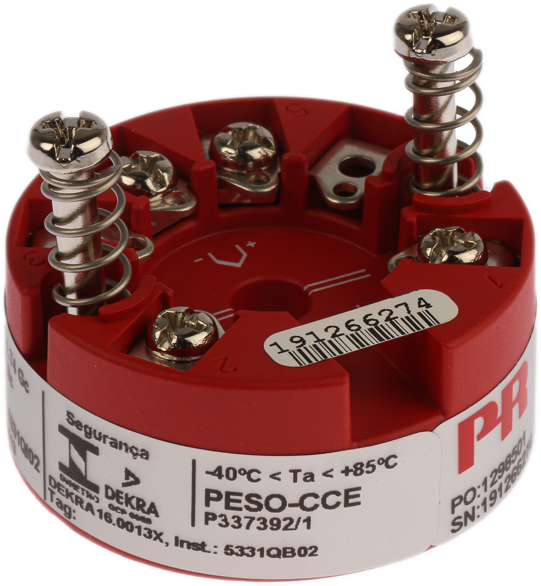 PR Electronics 5300 Temperature Transmitter Thermocouple, Voltage Input, 7.2 → 35 V dc