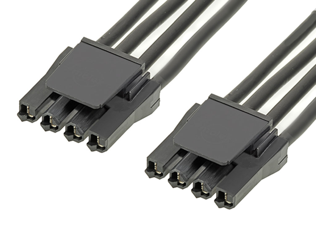 Molex 4 Way Female Super Sabre to 4 Way Female Super Sabre Wire to Board Cable, 300mm