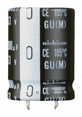 Nichicon 100μF Aluminium Electrolytic Capacitor 450V dc, Snap-In - LGU2W101MELZ