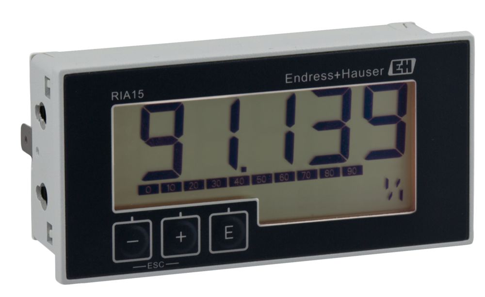 Endress+Hauser RIA15 LCD Process Indicator for Current, 4 → 20 mA, 45mm x 92mm