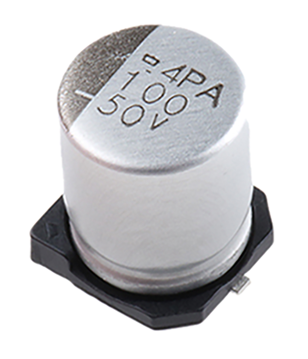 CHEMI-CON 100μF Aluminium Electrolytic Capacitor 50V dc, Surface Mount - EMVA500ADA101MHA0G