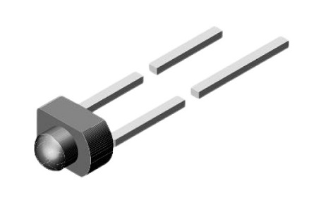 Vishay Yellow LED 1.8 mm Through Hole, TLUY2400