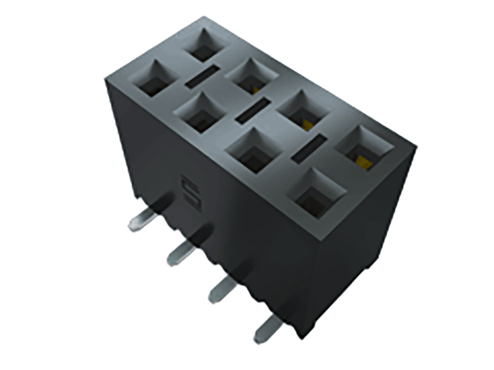 Samtec SSM Series Straight Surface Mount PCB Socket, 3-Contact, 1-Row, 2.54mm Pitch, Solder Termination