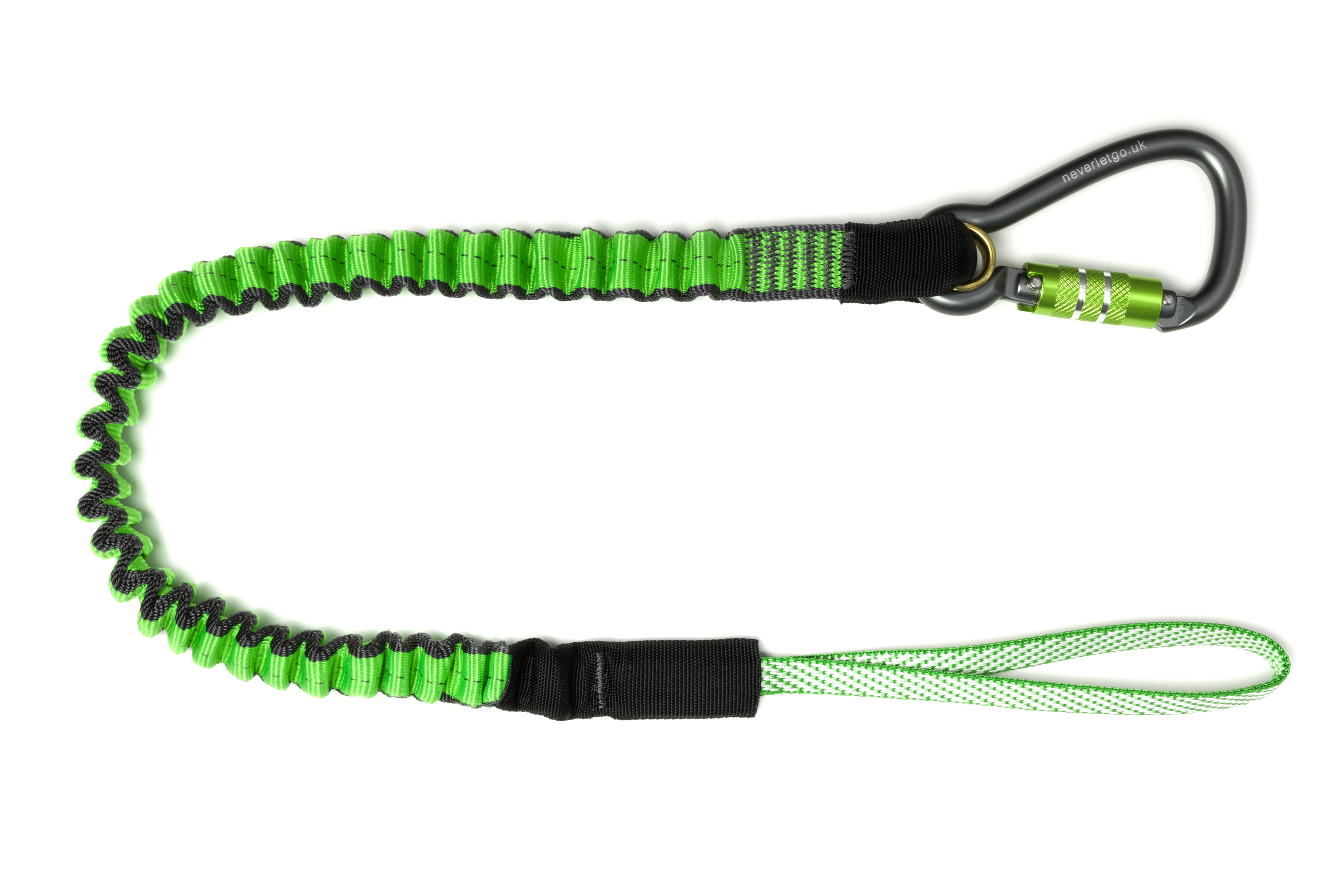 Never Let Go 80cm to130cm Polyester Webbing/Aluminium Tool Lanyard Lanyard, 18kg Capacity