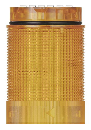 Werma KombiSIGN 40 Series Yellow Multiple Effect Beacon Tower, 24 V ac/dc, LED Bulb, AC, DC, IP66, IP69K