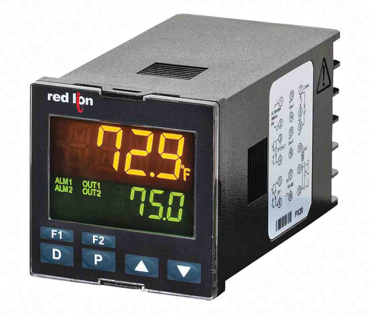 Red Lion PXU Panel Mount PID Temperature Controller, 48 x 48mm, 1 Output Logic/SSR, 24 V dc Supply Voltage PID