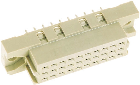 HARTING 30 Way 2.54mm Pitch, Type 3C Class C2, 3 Row, Straight DIN 41612 Connector, Socket