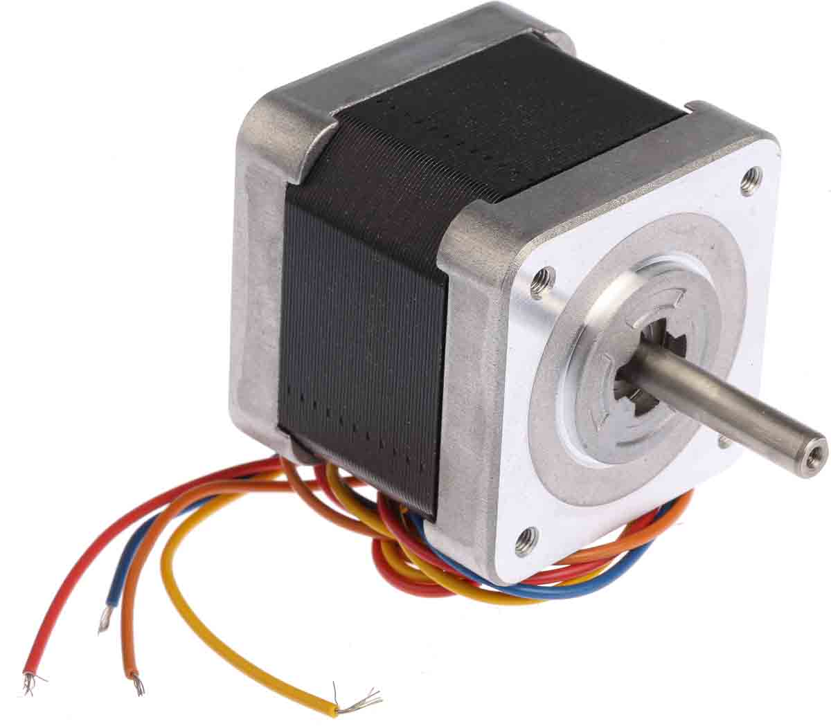 Sanyo Denki Hybrid, Single Shaft Stepper Motor, 0.39Nm Torque, 24 V, 1.8°, 42 x 42mm Frame, 5mm Shaft