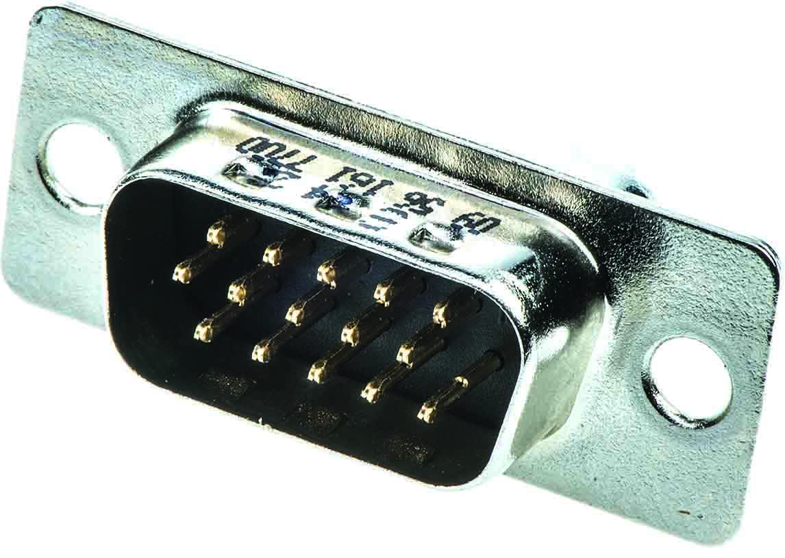 HARTING D-Sub High Density 44 Way Through Hole D-sub Connector Plug, 2.29mm Pitch