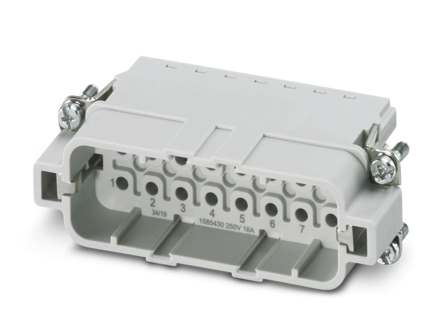 Phoenix Contact Heavy Duty Power Connector Insert, 16A, Male, A16 Series Series, 16 Contacts