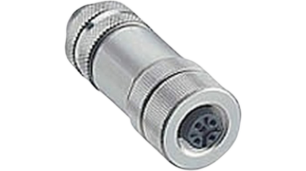 Lumberg Automation Socket, 4 Contacts, Cable, M12 Connector, Socket, Female, IP67, 56 Series