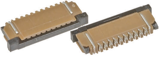 Amphenol Communications Solutions 1mm Pitch 5 Way Right Angle Female FPC Connector, ZIF Top Contact
