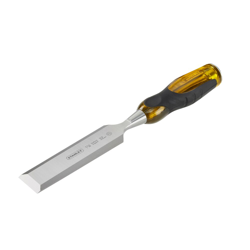 Stanley Chromium steel Wood Chisel, 350mm Length, 32 mm Blade Width