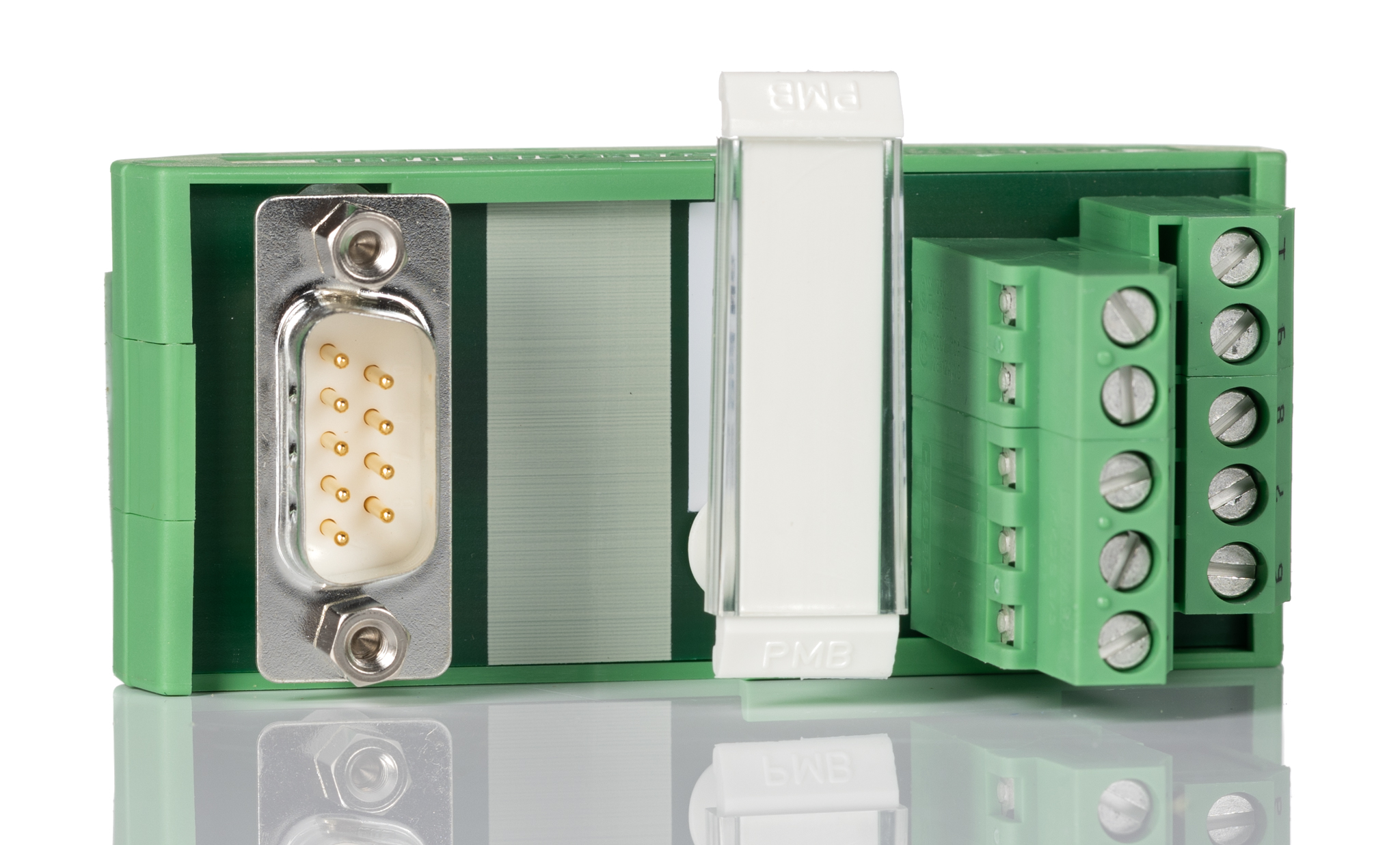 Phoenix Contact FLKM-D9 SUB/S Series 9-Contact Male Interface Module, D-sub Connector, DIN Rail Mount, 2.5A